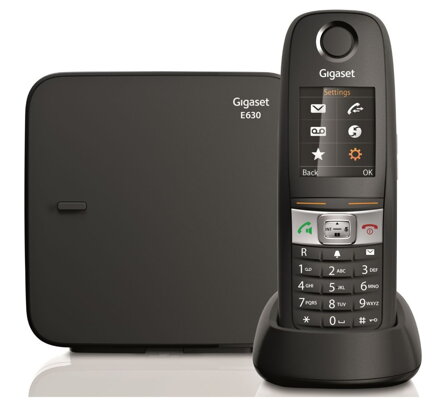SIEMENS GIGASET E630 - DECT / GAP bezdrôtový telefón, farba čierna