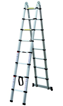 G21 hliníkový teleskopický rebrík / štafle GA-TZ16-5m