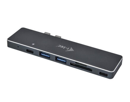 OPRAVENÉ - i-tec dokovací stanice USB-C Metal/ 2x USB 3.1 Type C/ HDMI/ SD/MicroSD/ for Apple MacBook Pro + Power Delive...