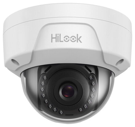 HiLook IP kamera IPC-D150H(C)/ Dome/ rozlíšenie 5Mpix/ objektív 2.8mm/ H.265+/ krytie IP67+IK10/ IR až 30m/ kov+plast