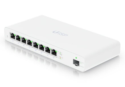 UBNT UISP Router - 8x Gbit RJ45 port, 1x SFP port, 8x PoE Out, 110W, fanless