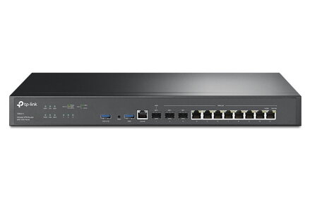 TP-Link ER8411 Omada VPN Router, 2x 10Gbit + 1x Gbit LAN/WAN, 8x Gbit LAN